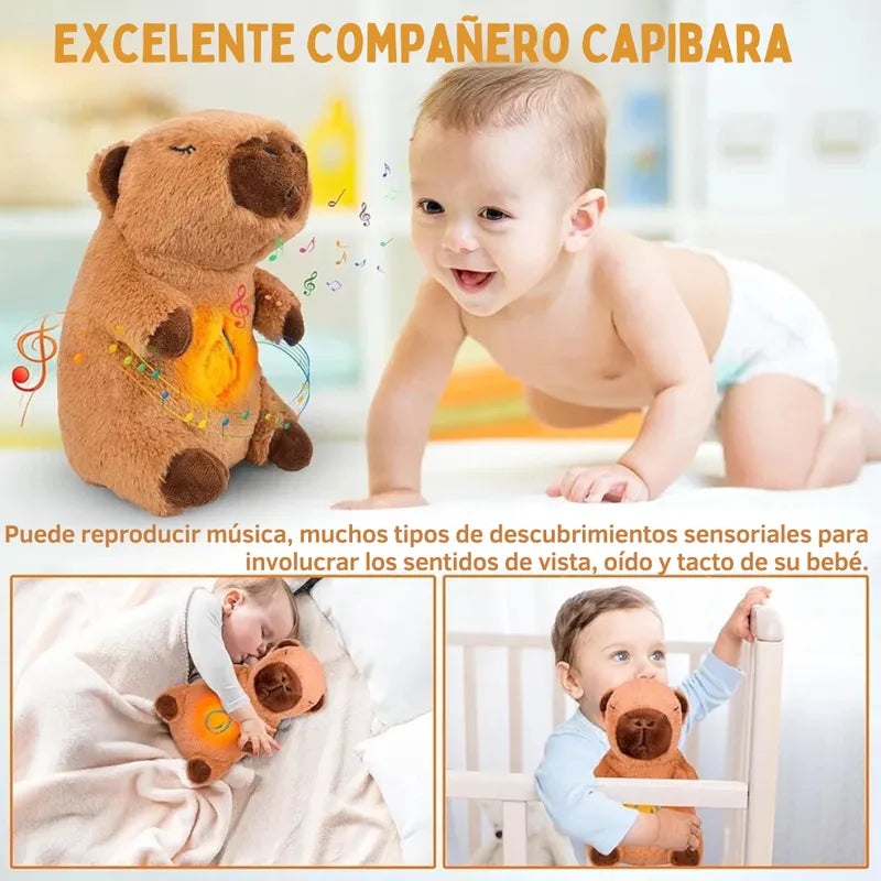 Peluche Capibara Brillante Músical controla ansiedad