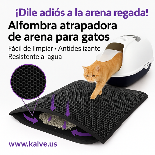 Alfombra Atrapa Arena De Gatos