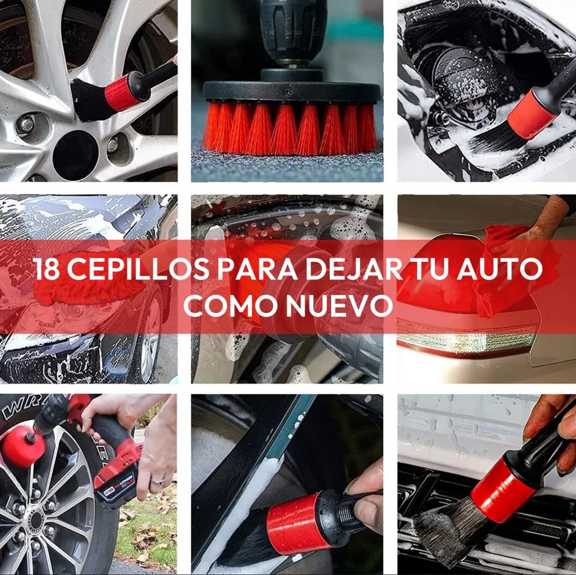 Limpieza De Auto Kit Grandprix 16 Piezas