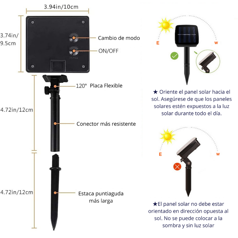 Luces Led de Energía Solar