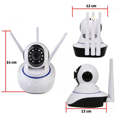 Cámara Ip 3 Antenas Wifi Visión Nocturna
