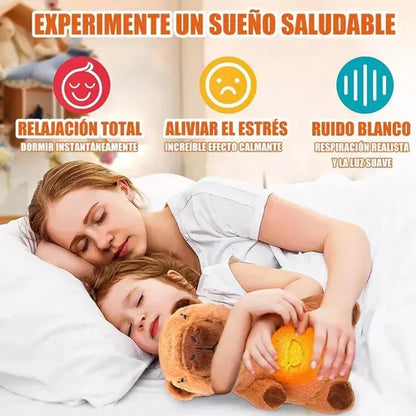 Peluche Capibara Brillante Músical controla ansiedad
