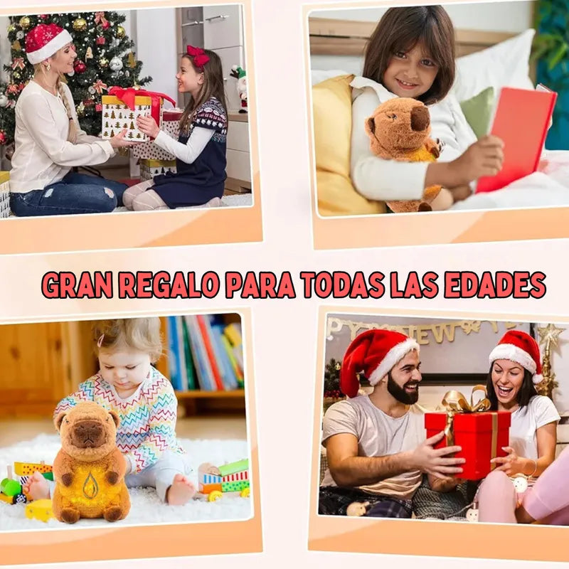 Peluche Capibara Brillante Músical controla ansiedad