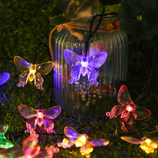 Luces De Mariposa Solar 5m 20led