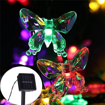 Luces De Mariposa Solar 5m 20led