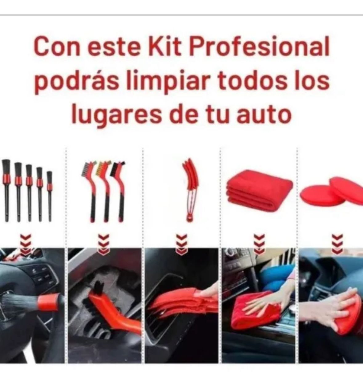 Limpieza De Auto Kit Grandprix 16 Piezas