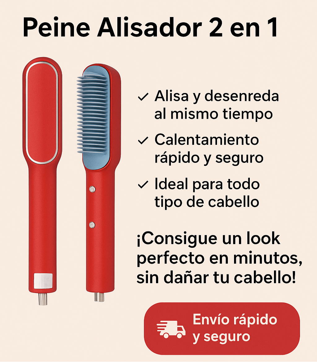PEINE  ELECTRICO ALISADOR