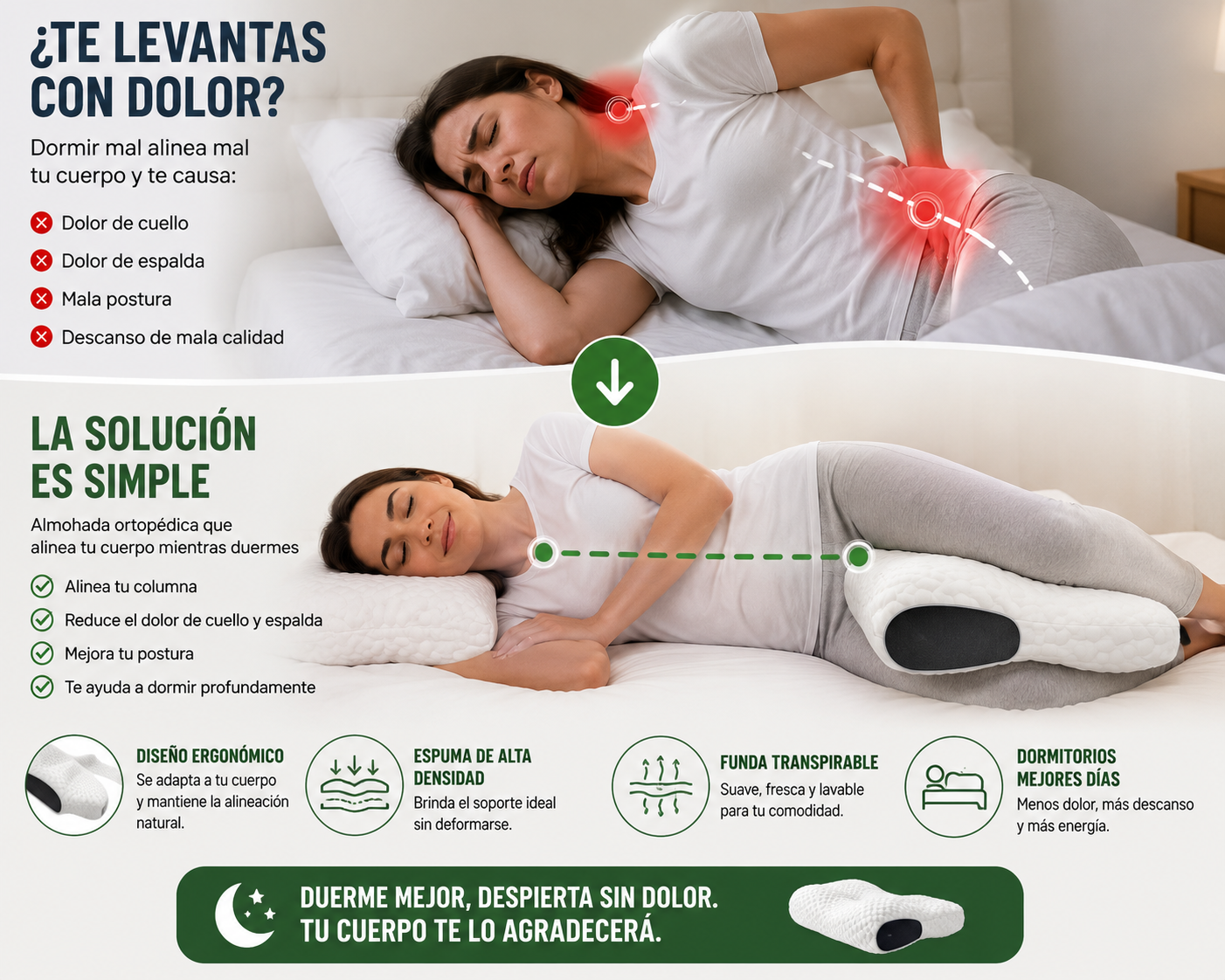 Almohada Protección Cervical Ortopédica